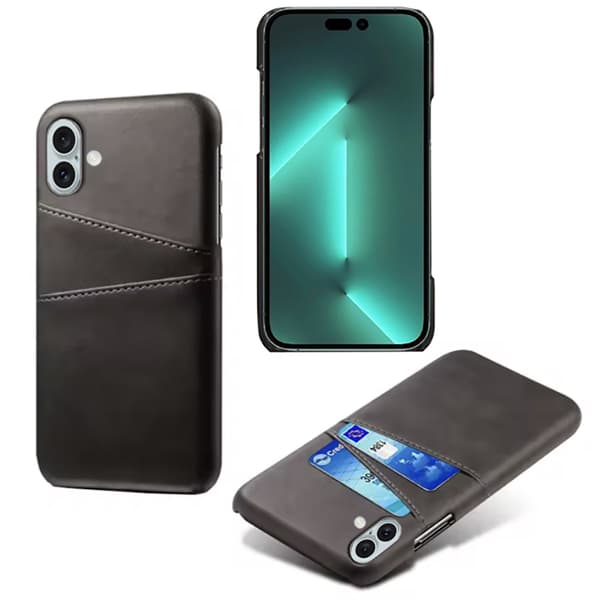 iPhone 16 Plus - LEMANS Skal med Kortfack - Stilrent och Smidigt