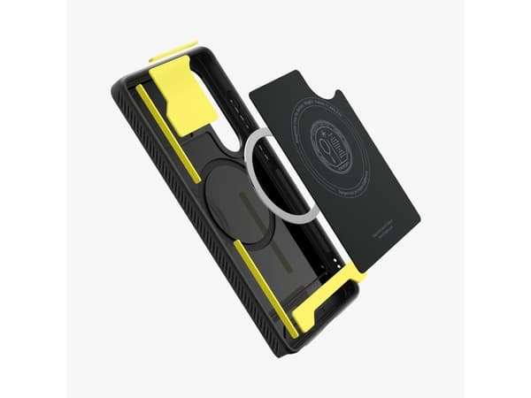 Kotelo Spigen Rugged Armor Mag Mag MagSafe Samsung Galaxy S25 Ultra musta mattainen