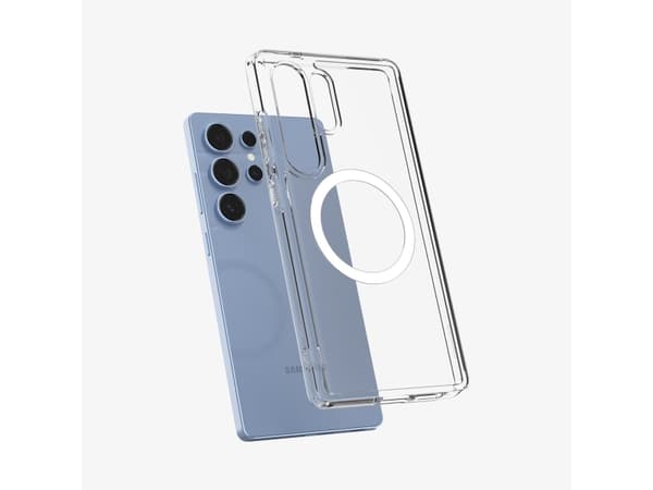 Spigen Ultra Hybrid (MagFit), Omslag, Samsung, Galaxy S25 Ultra, 17,5 cm (6.9"), Transparent, Vit