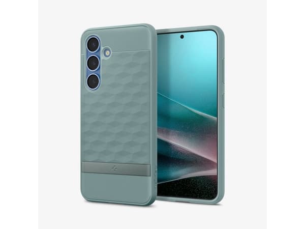 Spigen Galaxy S25 Case Parallax (MagFit) Sage Green, Cover, Samsung, Galaxy S25, 15.8 cm (6.2"), Green