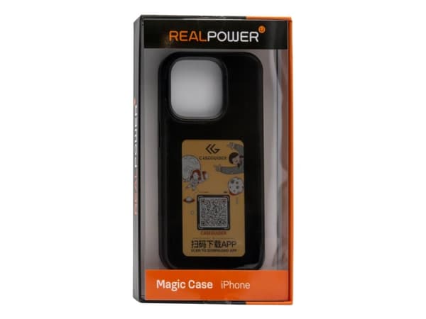 REALPOWER MAGIC CASE,iPhone 15,color Display,Magsafe,black (504404)