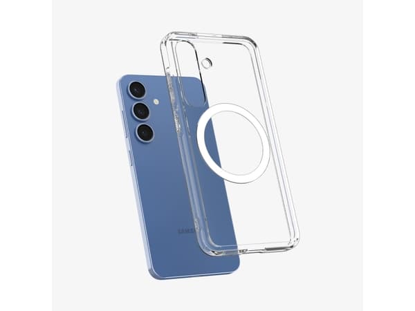 Spigen Ultra Hybrid (MagFit), Omslag, Samsung, Galaxy S25, 15,8 cm (6.2"), Transparent, Vit
