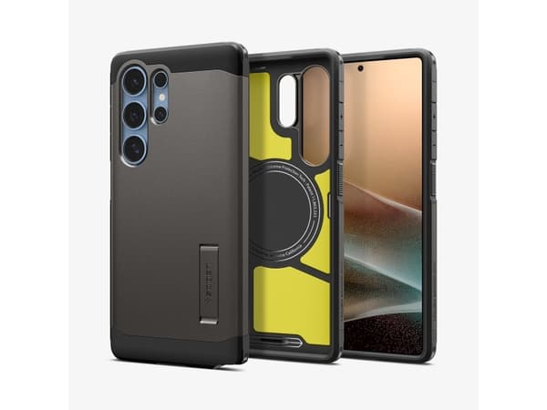 SPIGEN TOUGH ARMOR-deksel kompatibel med MagSafe for SAMSUNG S25 Ultra gunmetal