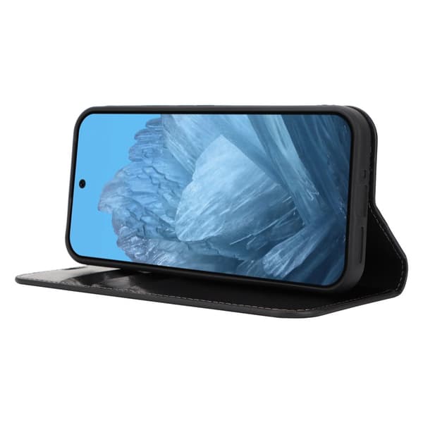 Mobilfodral Google Pixel 9 Pro XL Äkta Läder Svart