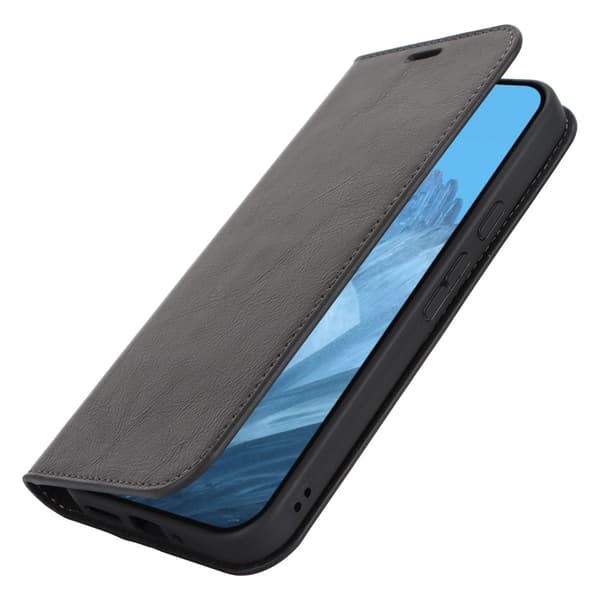 Mobilfodral Google Pixel 9 Pro XL Äkta Läder Svart
