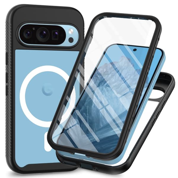360 Full Cover Edge MagSafe Case Google Pixel 9 Svart