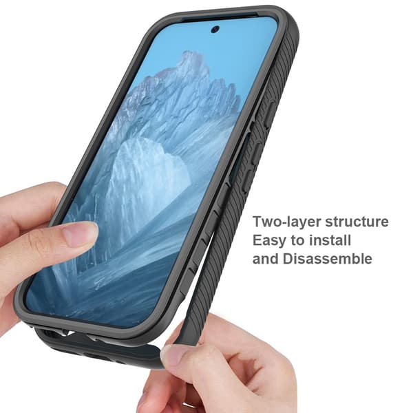 360 Full Cover Edge MagSafe Case Google Pixel 9 Pro Svart