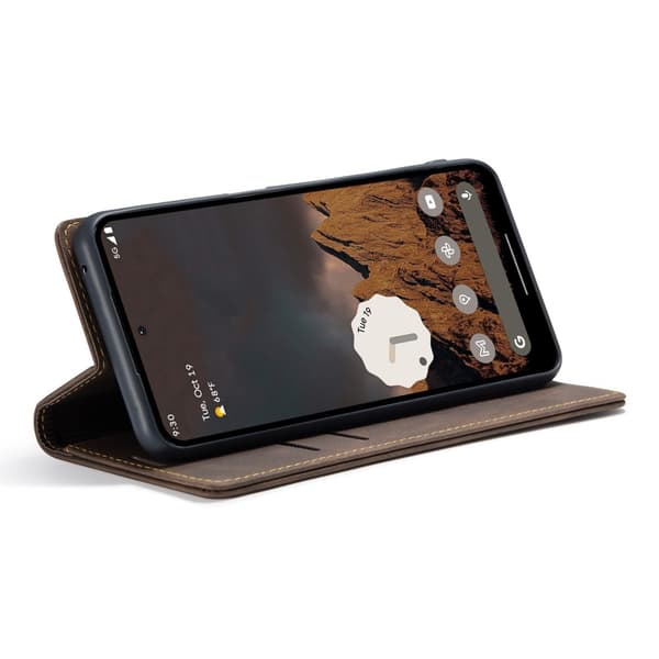 CaseMe Slim Plånboksfodral Google Pixel 9 Pro Brun