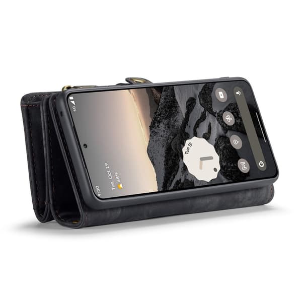 CaseMe Multi-Slot 2 i 1 Plånboksfodral Google Pixel 9 Svart