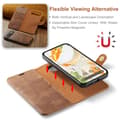 Miniatyrbild 6 av 10: DG.MING 2-in-1 Magnet Wallet Google Pixel 9 Cognac