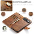 Miniatyrbild 7 av 10: DG.MING 2-in-1 Magnet Wallet Google Pixel 9 Cognac