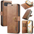 Miniatyrbild 1 av 10: DG.MING 2-in-1 Magnet Wallet Google Pixel 9 Cognac
