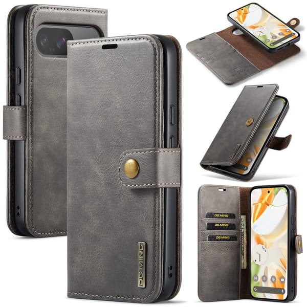 DG.MING 2-in-1 Magnet Wallet Google Pixel 9 Pro Brown
