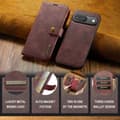 Miniatyrbild 9 av 10: DG.MING 2-in-1 Magnet Wallet Google Pixel 9 Pro Red