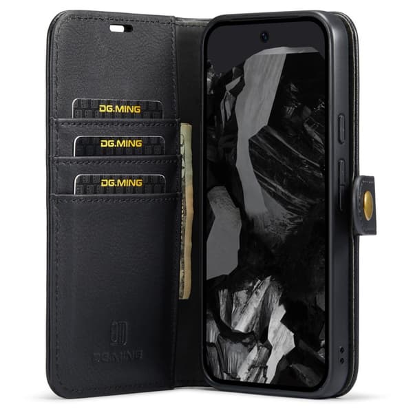 DG.MING 2-in-1 Magnet Wallet Google Pixel 9 Pro XL Black