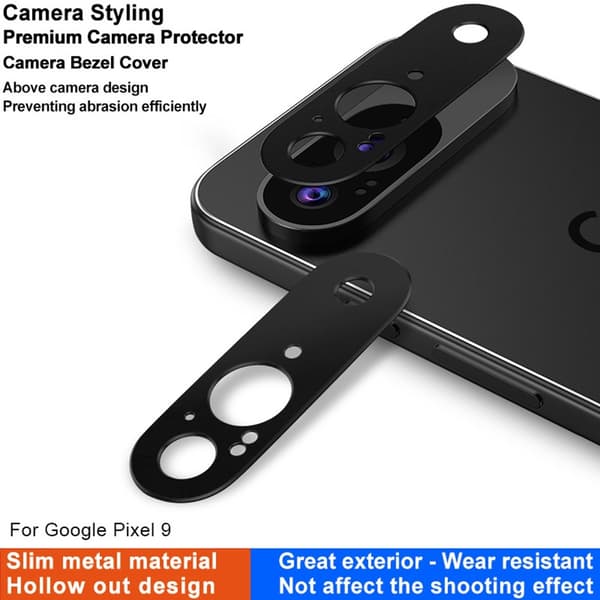 Imak Härdat Glas Linsskydd Google Pixel 9 Svart