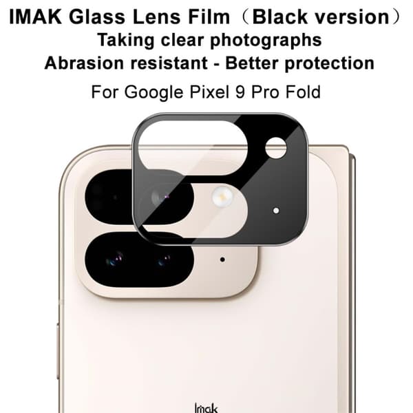 Imak Härdat Glas Linsskydd Google Pixel 9 Pro Fold Svart