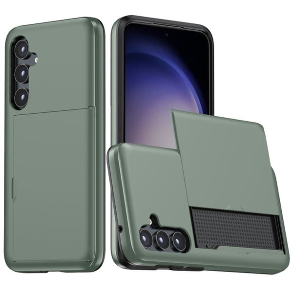 Samsung Galaxy S25 Plus Skal Kortfack Grön