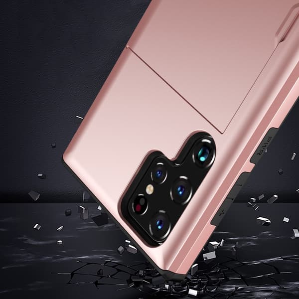 Samsung Galaxy S25 Ultra Skal Kortfack Roséguld