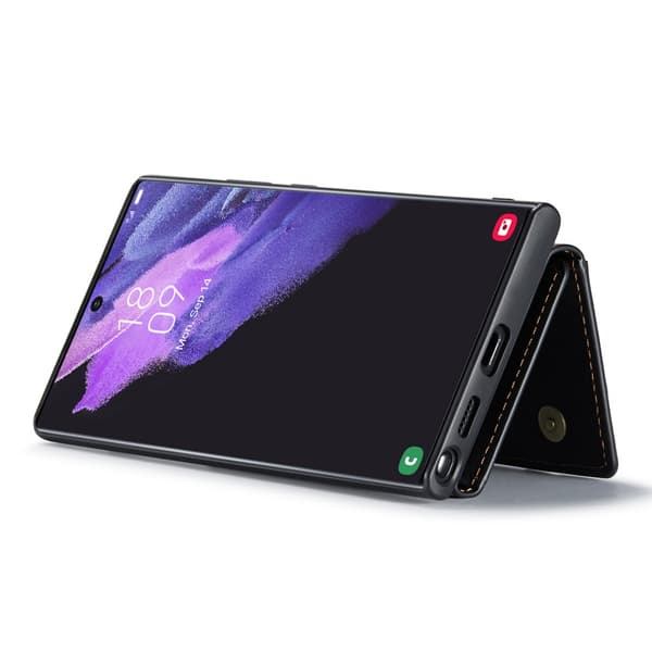 DG.MING 2 in 1 Magnetic Card Slot Case Samsung Galaxy S25 Ultra Black