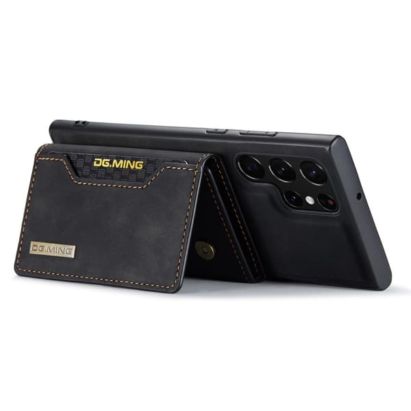 DG.MING 2 in 1 Magnetic Card Slot Case Samsung Galaxy S25 Ultra Black