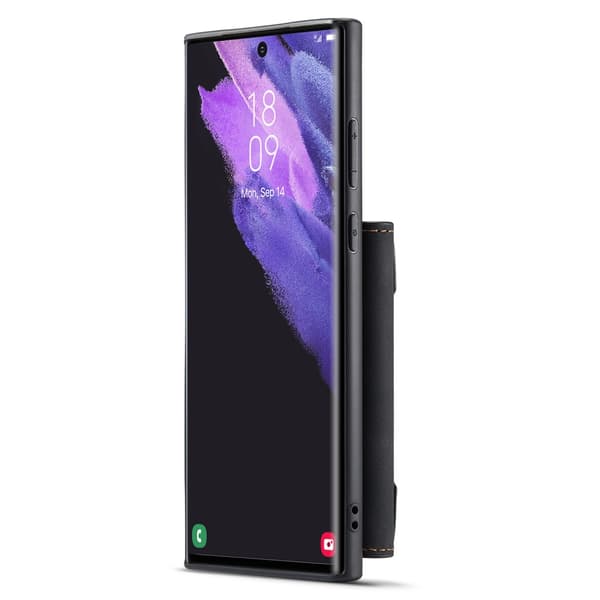 DG.MING 2 in 1 Magnetic Card Slot Case Samsung Galaxy S25 Ultra Black