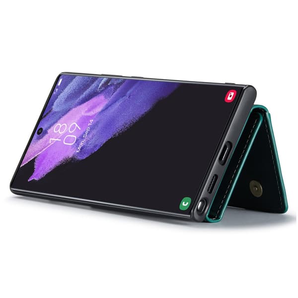 DG.MING 2 in 1 Magnetic Card Slot Case Samsung Galaxy S25 Ultra Green