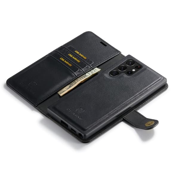 DG.MING 2-in-1 Magnet Wallet Samsung Galaxy S25 Ultra Black