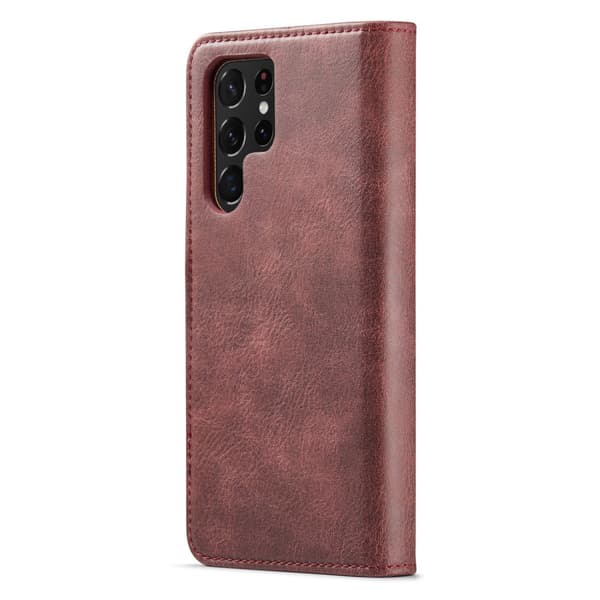 DG.MING 2-in-1 Magnet Wallet Samsung Galaxy S25 Ultra Red