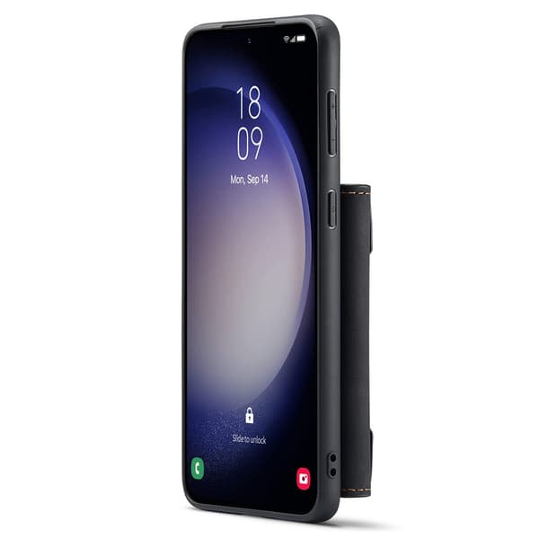 DG.MING 2 in 1 Magnetic Card Slot Case Samsung Galaxy S25 Plus Black