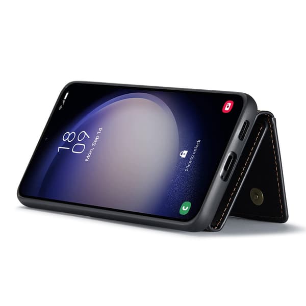 DG.MING 2 in 1 Magnetic Card Slot Case Samsung Galaxy S25 Plus Black