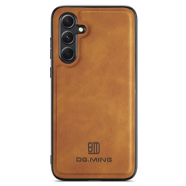 DG.MING 2 in 1 Magnetic Card Slot Case Samsung Galaxy S25 Plus Cognac