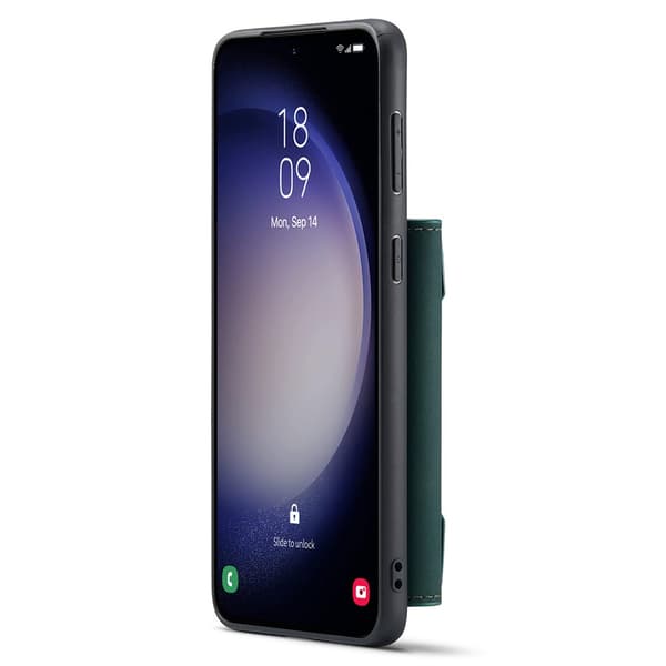 DG.MING 2 in 1 Magnetic Card Slot Case Samsung Galaxy S25 Plus Green