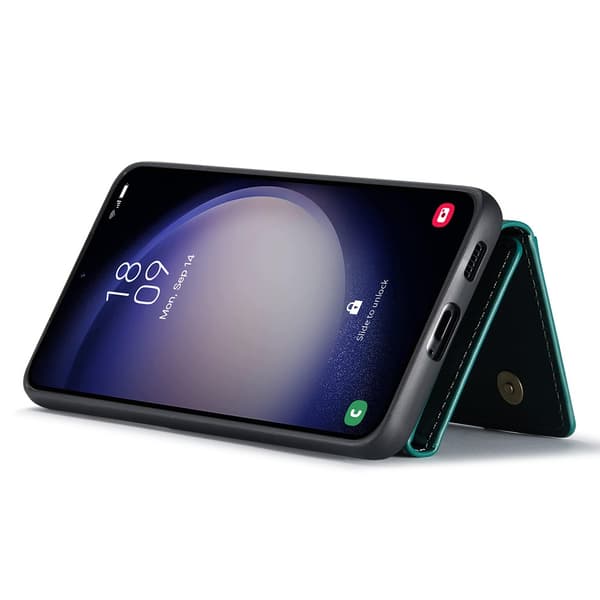 DG.MING 2 in 1 Magnetic Card Slot Case Samsung Galaxy S25 Plus Green