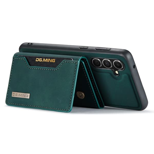 DG.MING 2 in 1 Magnetic Card Slot Case Samsung Galaxy S25 Plus Green