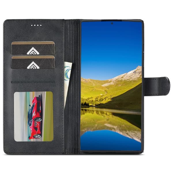 LC.IMEEKE Plånboksfodral Samsung Galaxy S25 Ultra Svart