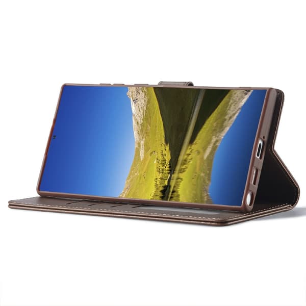 LC.IMEEKE Plånboksfodral Samsung Galaxy S25 Ultra Brun