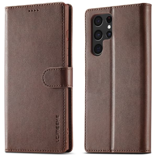 LC.IMEEKE Plånboksfodral Samsung Galaxy S25 Ultra Brun