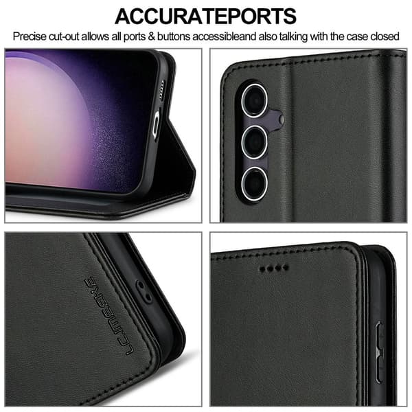 LC.IMEEKE Plånboksfodral Samsung Galaxy S25 Svart