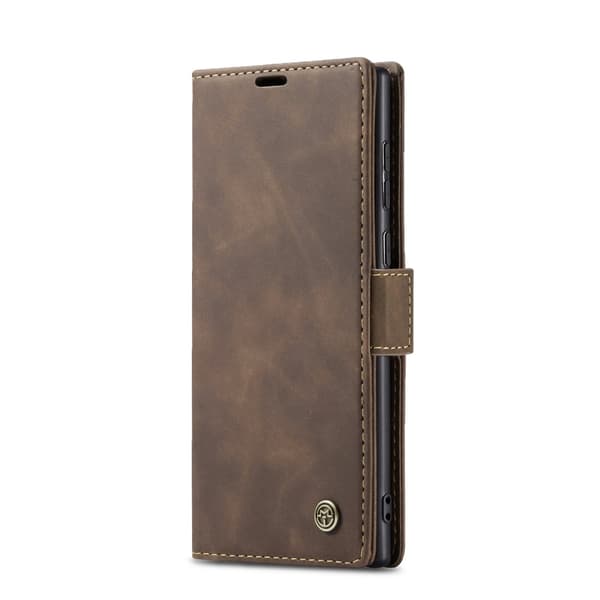 CaseMe Slim Plånboksfodral Samsung Galaxy S25 Ultra Brun