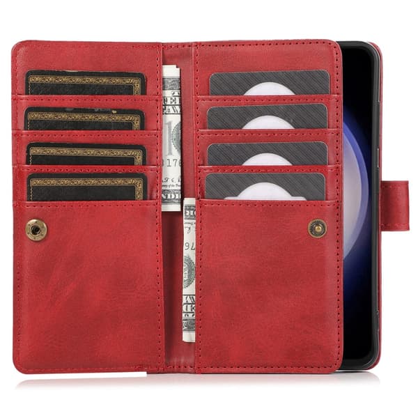 Plånboksfodral Multi-Slot Samsung Galaxy S25 Röd