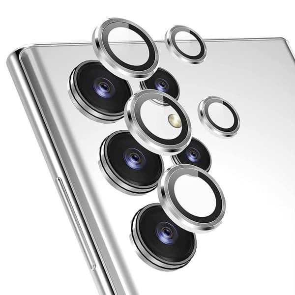 Hat Prince Linsskydd Härdat Glas Samsung Galaxy S25 Ultra Silver
