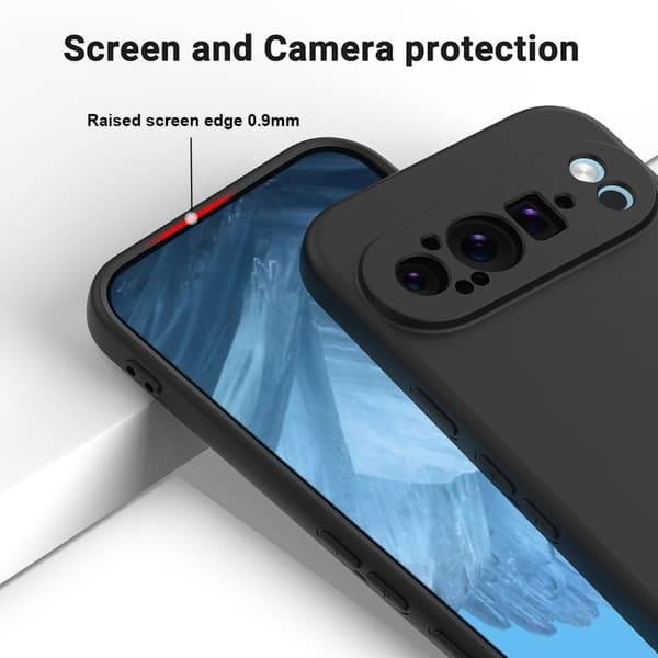 Silikonskal Google Pixel 9 Pro XL Svart