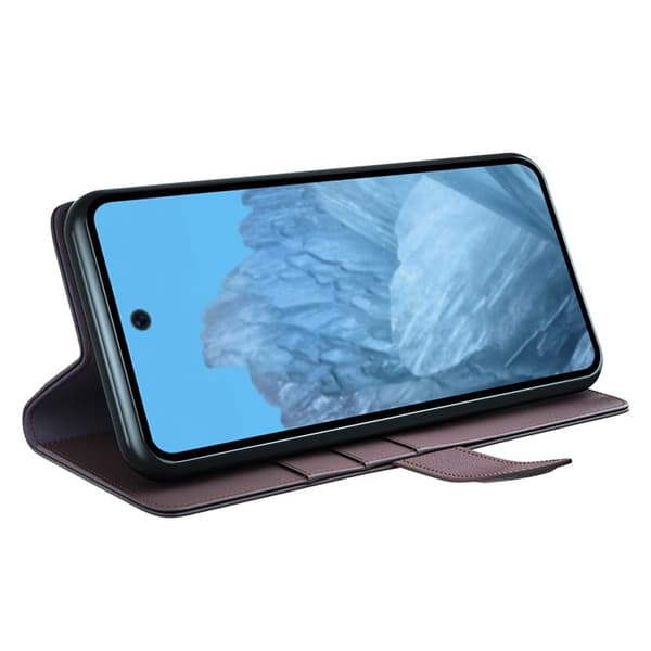 Äkta Läderfodral Google Pixel 9 Brun