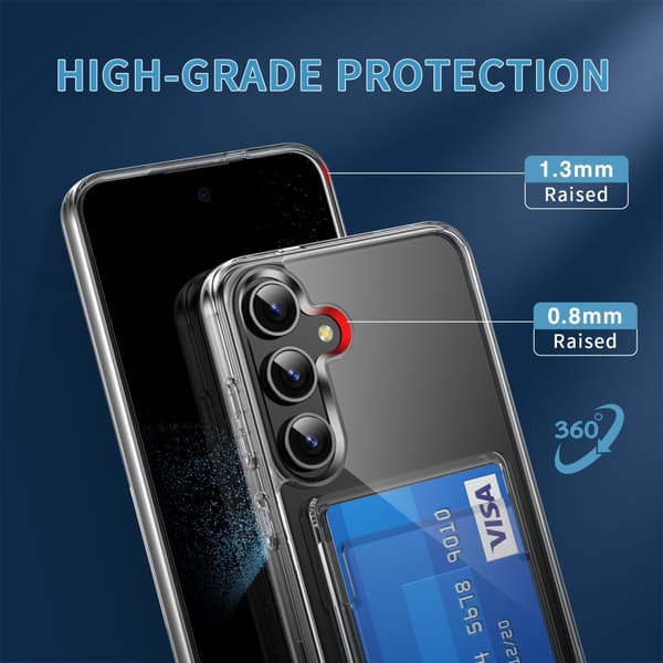 Skal Kortfack Samsung Galaxy S25 Plus Genomskinlig
