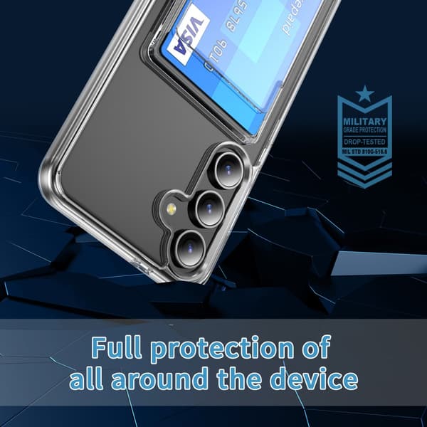 Skal Kortfack Samsung Galaxy S25 Plus Genomskinlig