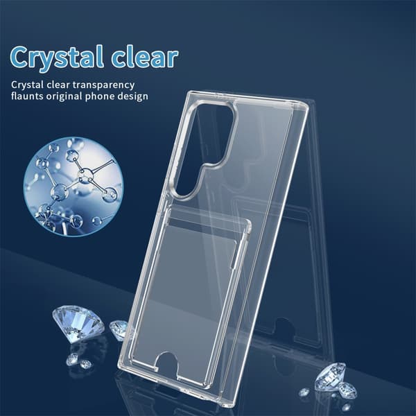 Skal Kortfack Samsung Galaxy S25 Ultra Genomskinlig