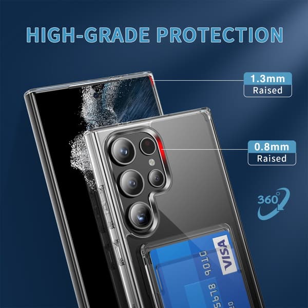 Skal Kortfack Samsung Galaxy S25 Ultra Genomskinlig