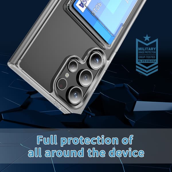 Skal Kortfack Samsung Galaxy S25 Ultra Genomskinlig