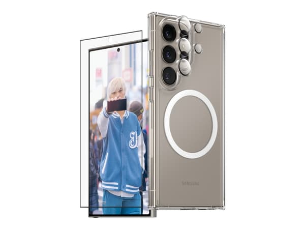 PanzerGlass CARE by ® Flagship 3-in-1 Bundle Samsung Galaxy S25 Ultra, Samsung, Samsung - Galaxy S25 Ultra, Dry application, Scratch resistant, Shock